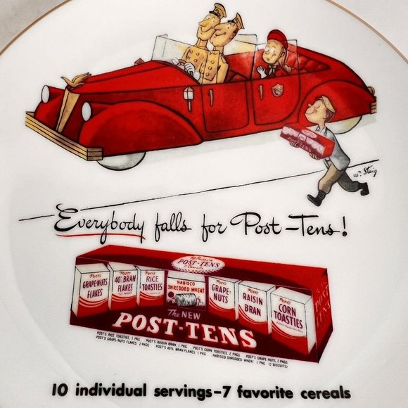 Kraft Food Post Cereal Post Tens Collector Plate 2002 2003 United Way VTG Rare - Picture 2 of 3